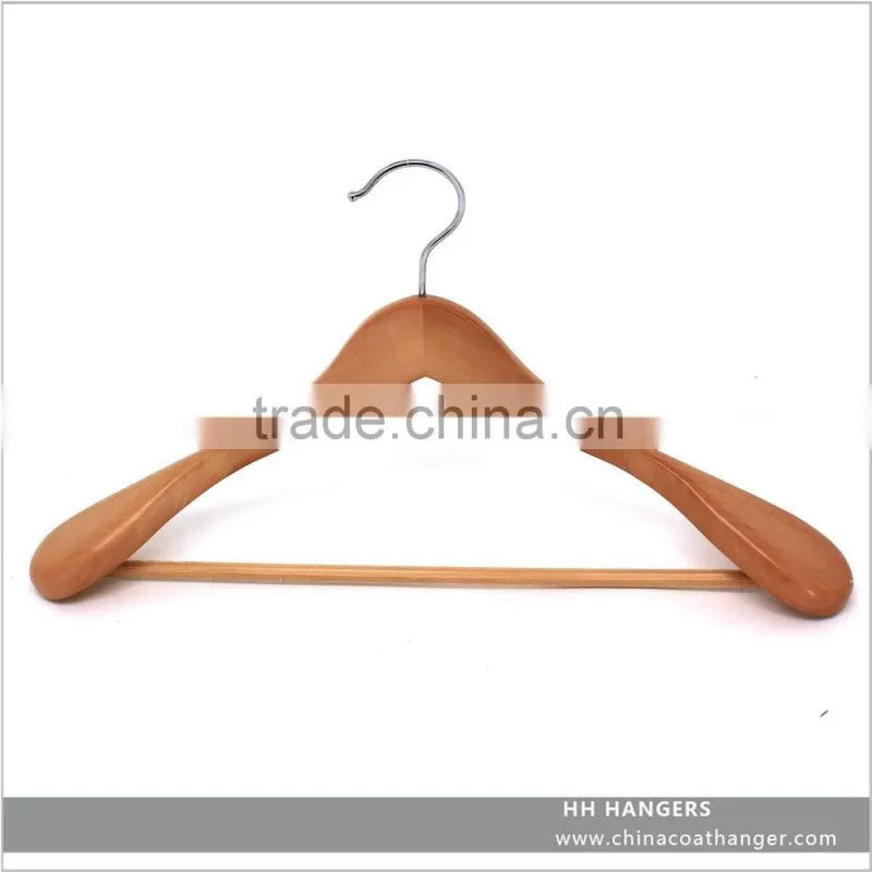 High quality luxury wooden hanger,wooden suit hanger
