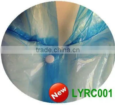 Adult's Disposable Polythene waterproof PE raincoat
