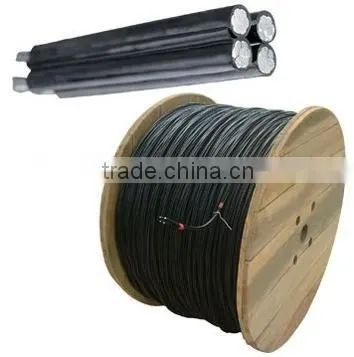 1000V Aerial Bundle Cable/quadruplex ABC cable/service drop cable insulated overhead cable