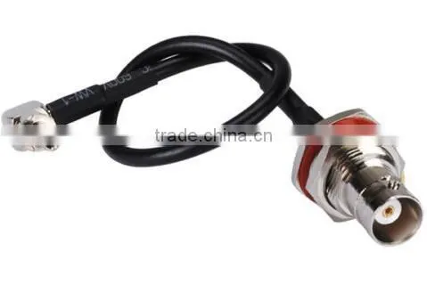 RF coaxial BNC Jack to CRC9 pigtail cable RG174