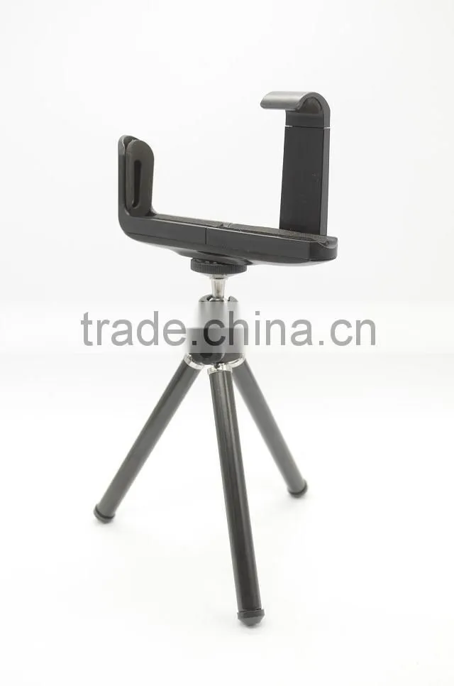 Carry-home Universal Mounting Phone Tripod for Phone and Camera with Metal Holder
