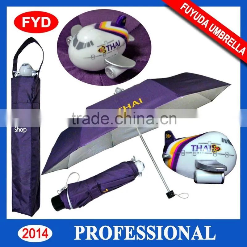 2016 Auto open and close aluminum foldable gun custom shape umbrella