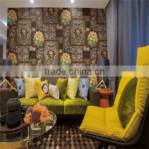 red Chinese wallpaper/decorative plastic wallpaper/wallpaper suppliers china