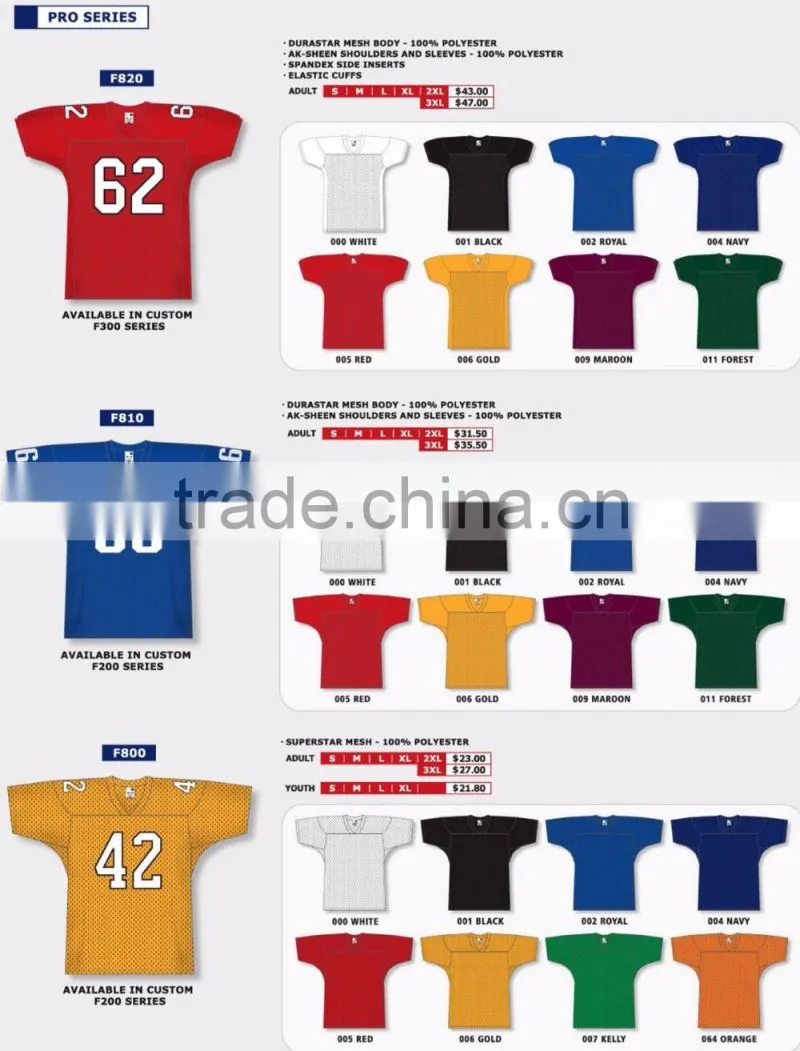 DRY Fit American Football Uniforms/New Customized American Football Uniforms/American Customized Football Uniform