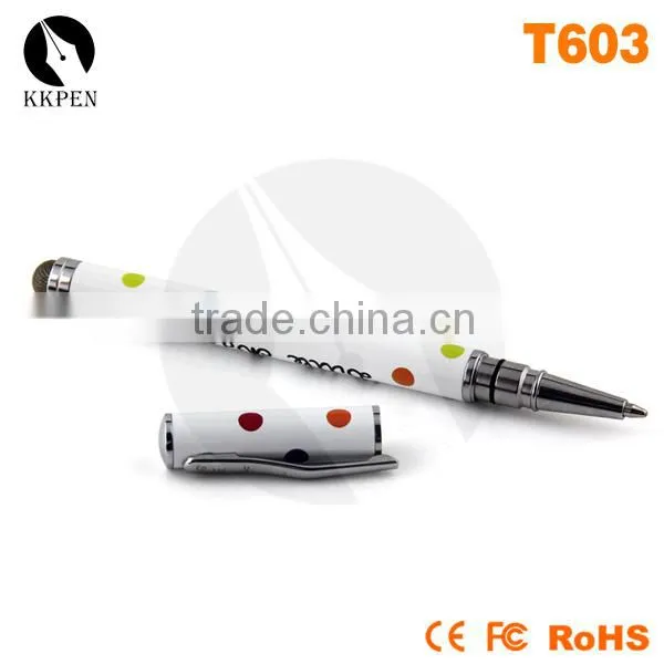 KKPEN Custom Logo Super Thin Ballpoint Touchscreen Stylus Pens