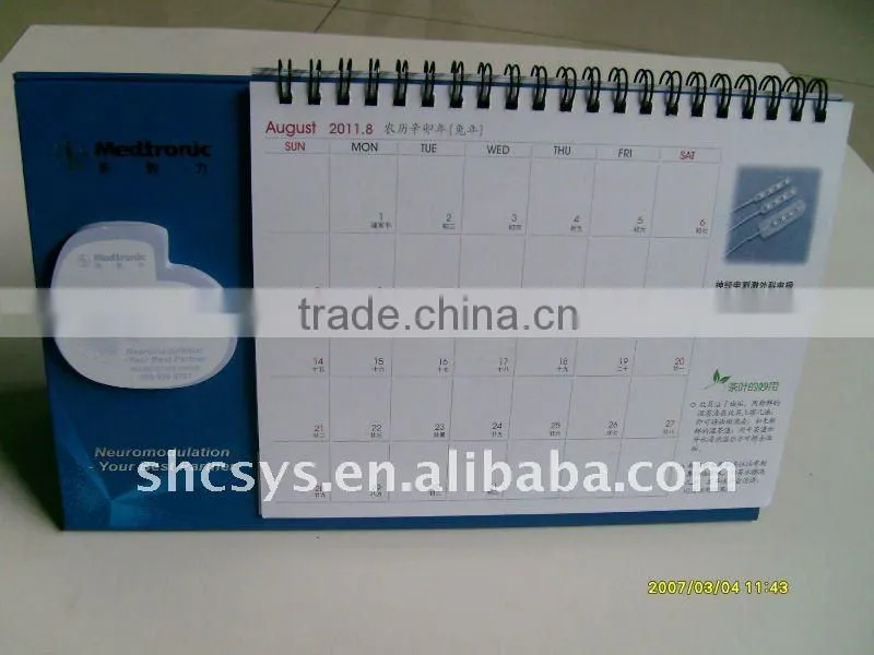 Desk calendar