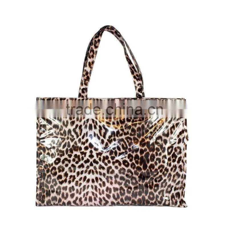 2015 Custom pvc with polyester tote bag