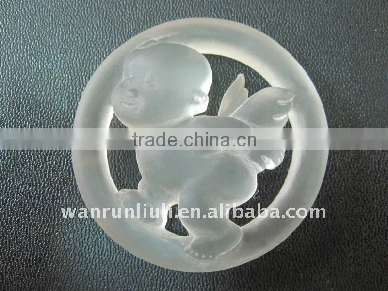 customized casting glass fish vase as artificial centerpiece for collection