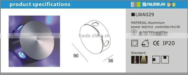 decorative modern led wall light indoor