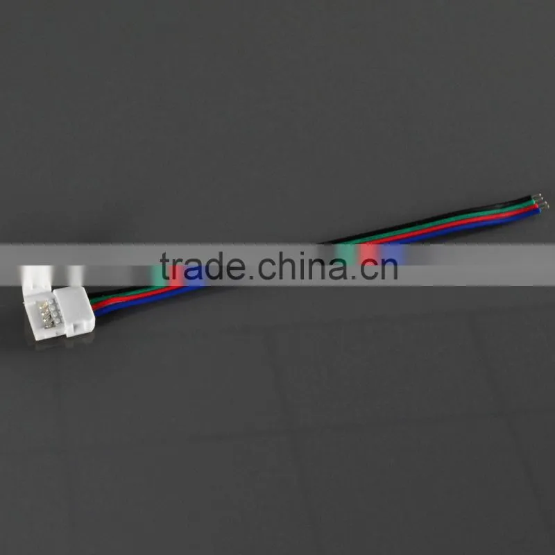 one end 10mm 4PIN CONNECTORS FOR 5050 RGB COLOR LED STRIP