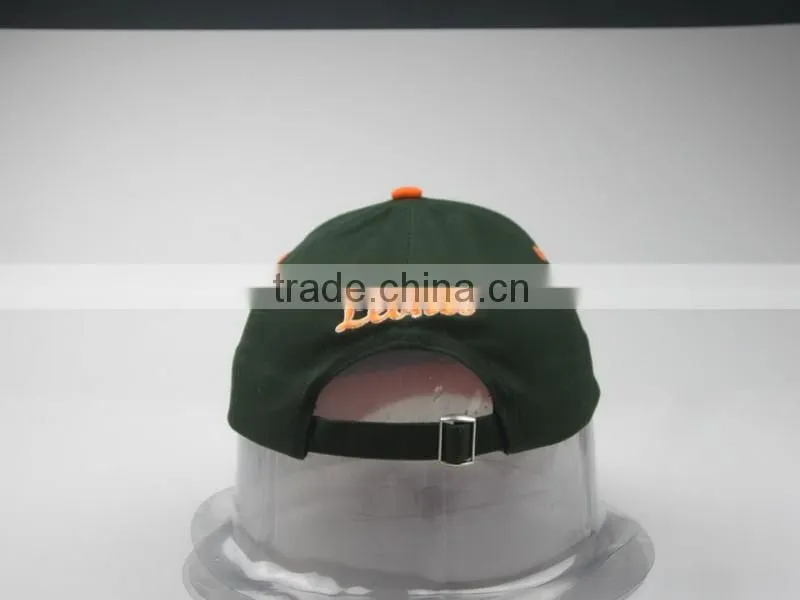 Stylish Adults Size 3D Embroidery Brushed Cotton Twill Baseball Caps with slide closure