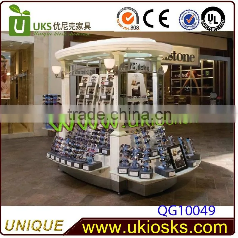 Unique design sungalsses retail kiosk with modern style