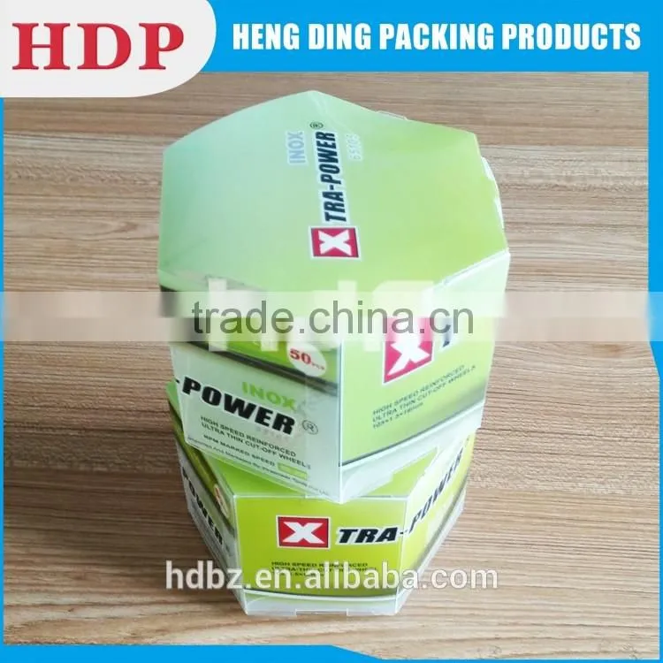 customized pvc pp pet plastic hexagon packaging box
