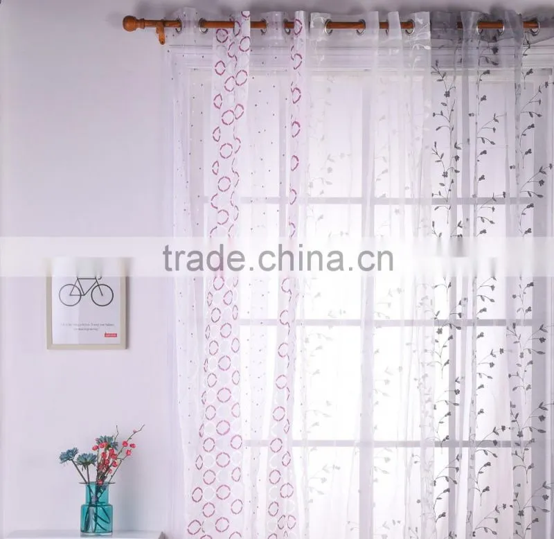 classical design embroidery yarn curtain fabric curtain