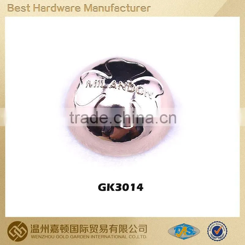 2014 new style metal button cap for Apparel, various designs customized