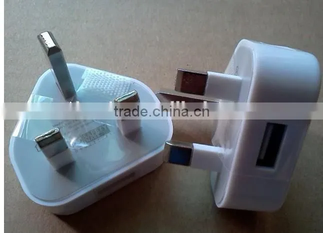 USB uk 3 pin plug for iphone ipad