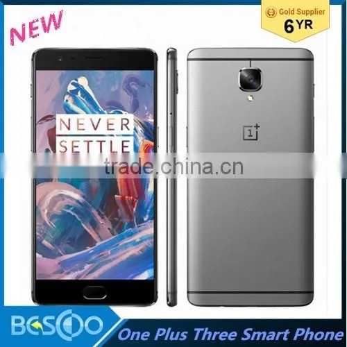 Original Oneplus 3 Three 16.0MP Fingerprint 5.5" one plus three Smart Phone Snapdragon 820 Quad Core 6GB+64GB Dash Charge NFC