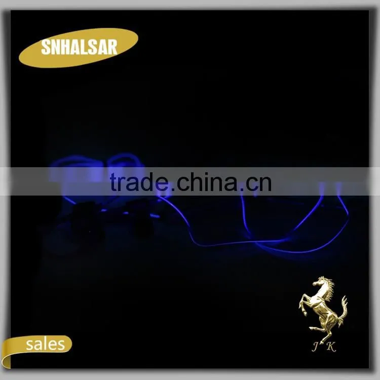 Fashion light stereo necklace earphones for sporting, new ear piece