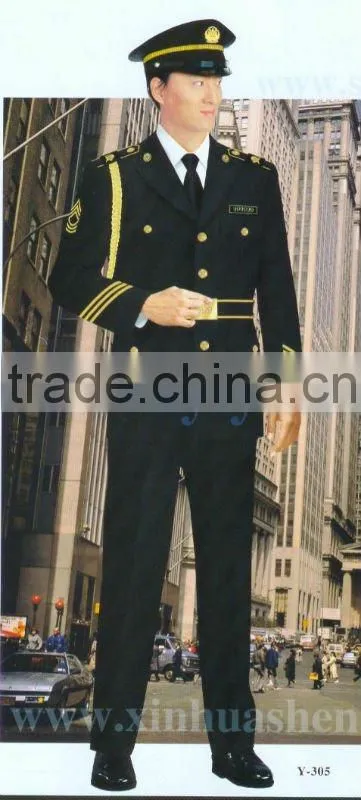 HOT selled 65%35%TC canvas made safety guard uniform