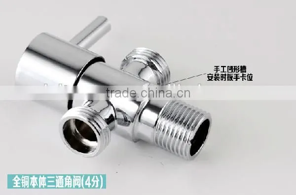 two function angle valve distribute, used in toilet and spraying, control water machine