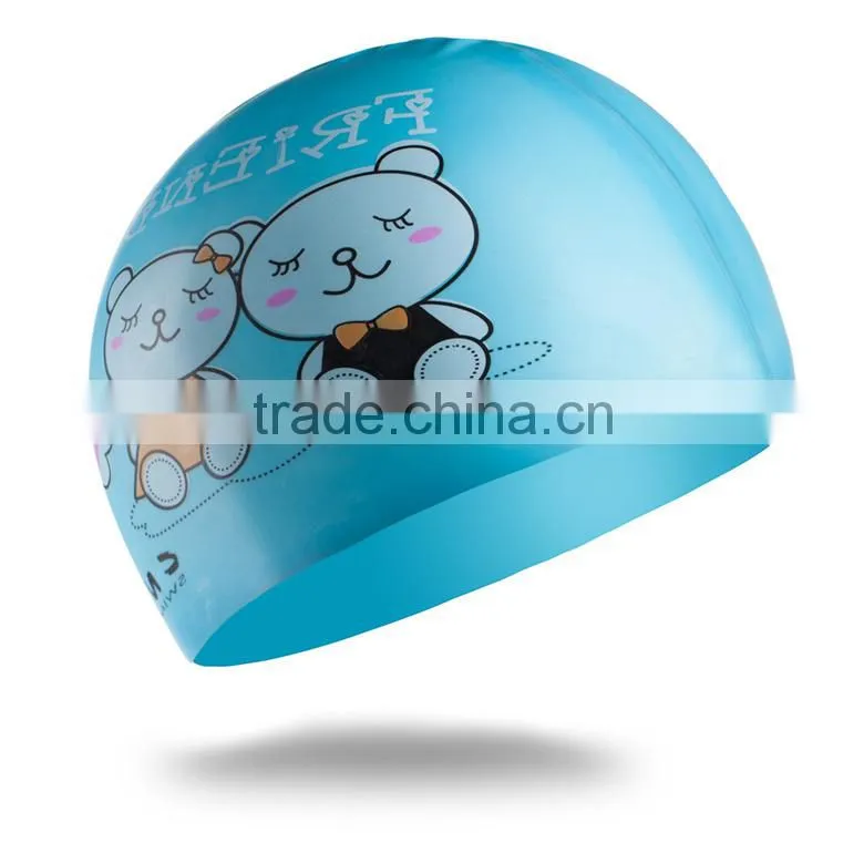 CNYE waterproof silicone kids swimming caps swimming hat CN-150901#