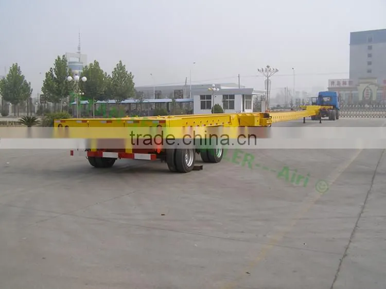 transport wind blade low bed extendable trailer, 43m extendable trailer