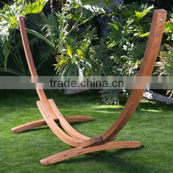Jungle Rocking Arc Wood Hammock Chair Stand