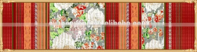 reactive printed 100% cotton print bed sheets/quilt cover/table cloth/comforter set