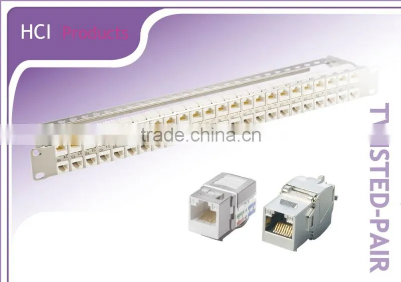 Cat6 RJ45 UTP 90Degree Modular Keystone Jack for Data Center