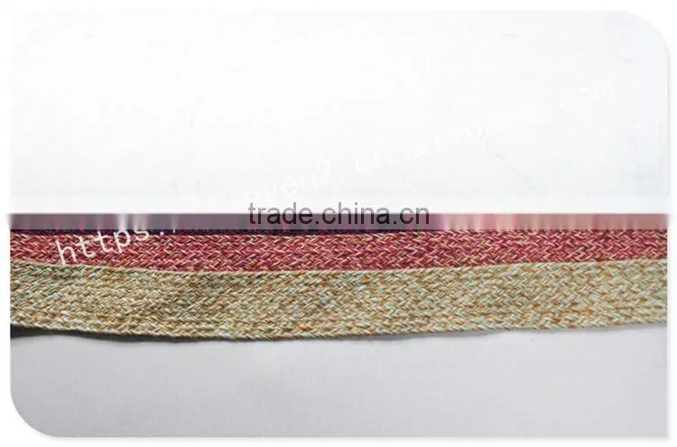 High quality 2.2 cm width muti-colors yarn dyed polyester twill tape wholesale