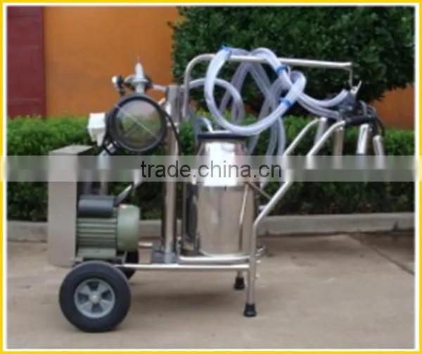 KLN portable vacuum pump type milking machine with one bucket
