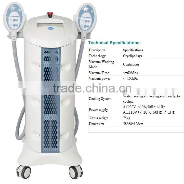Body shaping machine/ cool slimming machine/ cool tech fat freezing machine