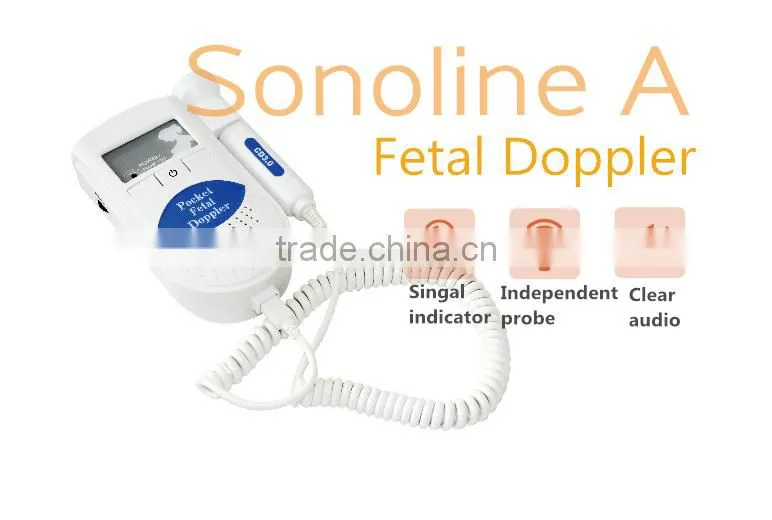 Pocket Fetal Doppler /Backlight LCD CE and FDA Certificate
