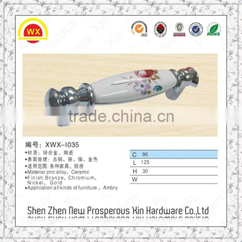 Wholesale high quality ceramic bedroom furniture handles