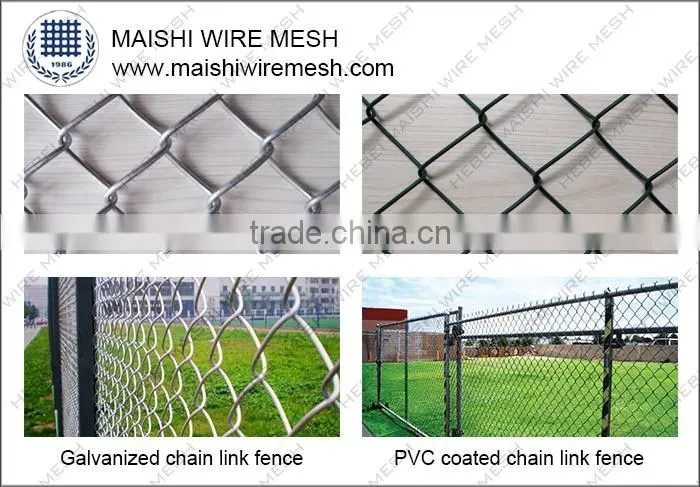 Green PVC Coated fencing chain link
