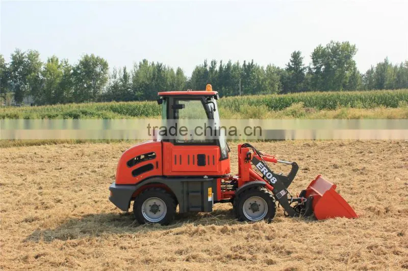 EVERUN Cheap Tractor CE ER08 Mini Wheel Loader--Hoflader for Sale