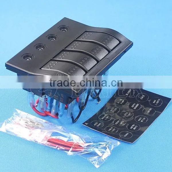 Waterproof Marine Rocker Switch Panel