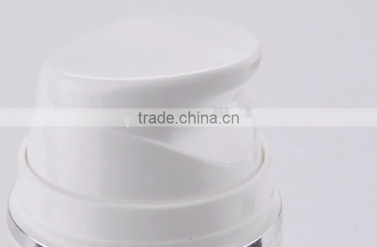 All White Empty Plastic Airless Bottle