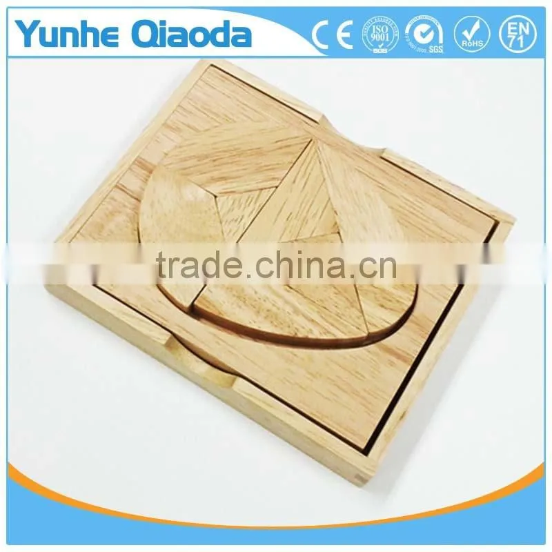 top quolity Wooden Tangram Jigsaw Puzzle - Unique Wooden Toys for Kids and Adults Gifts