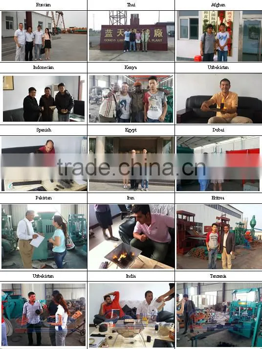 High quality ISO approved wood sawdust briquettes manufacturing machines charcoal briquette extruder machine for making rod