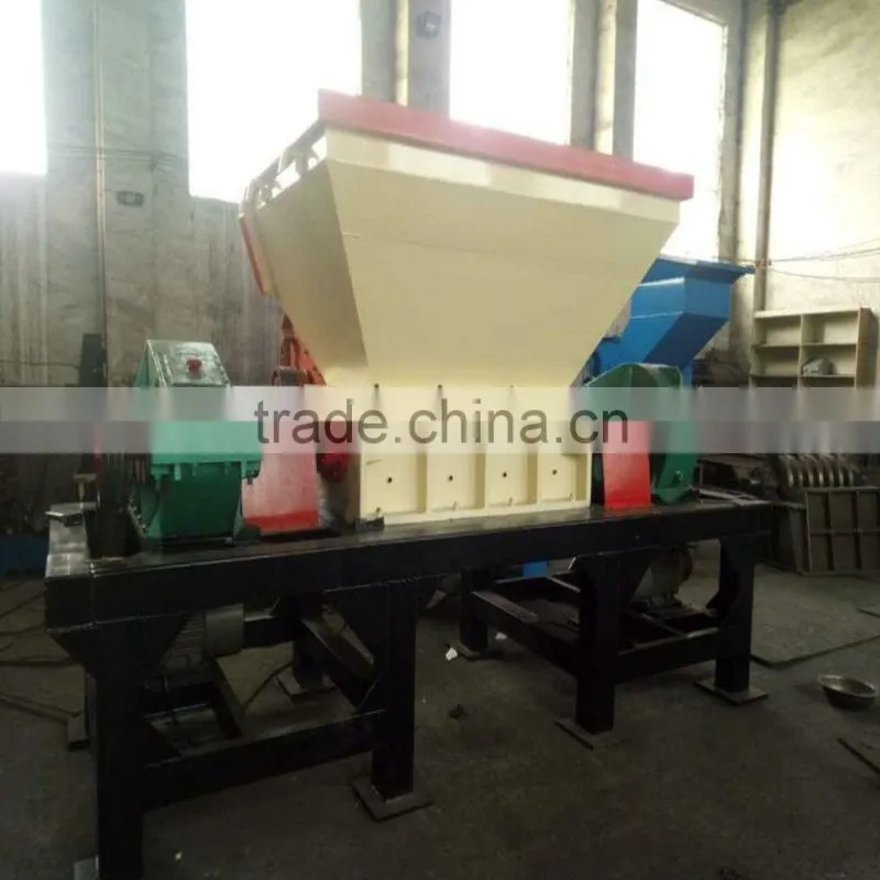 Plastic Shredder Machine/ Waste Rubber Shredder Machine/ Waste Tire Shredder Machine -- Wechat: 835019127