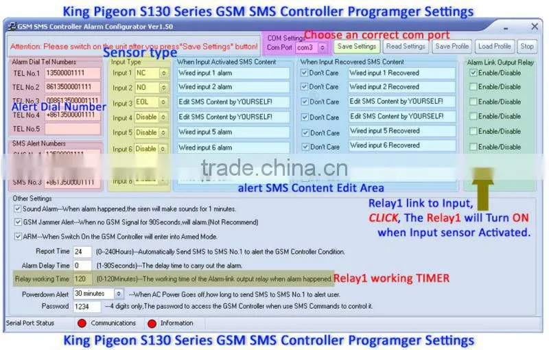 chinese supplier GSM sms controller S140 controlled power switch, water leakage,Tanks, Oil or Water levels monitoring