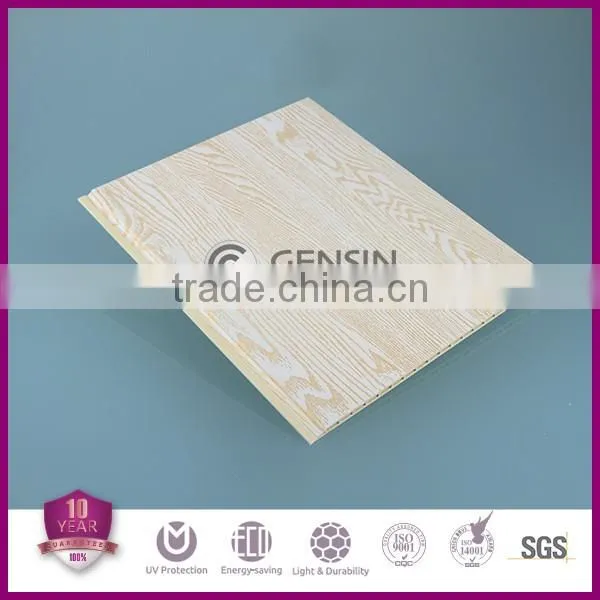 Environmental friendly decorative wood fiber intergrated WPC wall panel