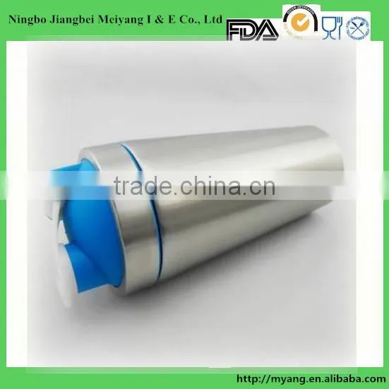 700ml 304# stainless steel insulated shaker bottle ,single wall 304 stainless steel custom protein shaker bottle