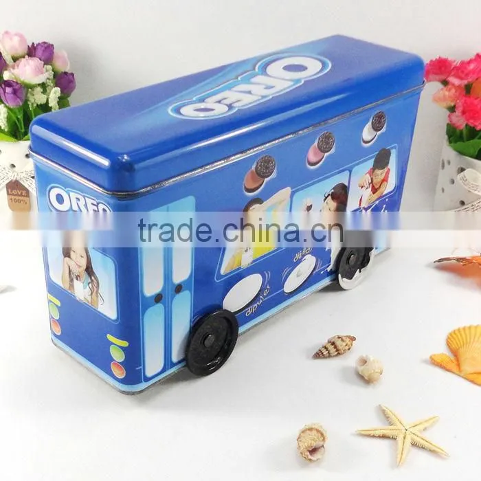 wholesale candy train shape storage tin box