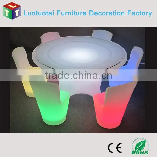 wireless inductive charging solon leisure led cube waiting stool