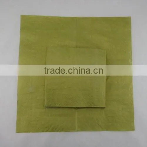 Eco-friendly gold printed paper dispenser napkin