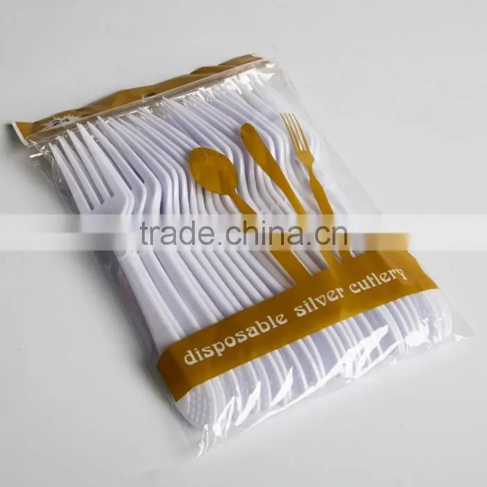 colorful disposable plastic fork for dessert or fruit