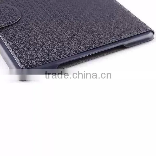 Flip cover wallet leather case for ipad air2, thin maze pattern leather case for ipad air2