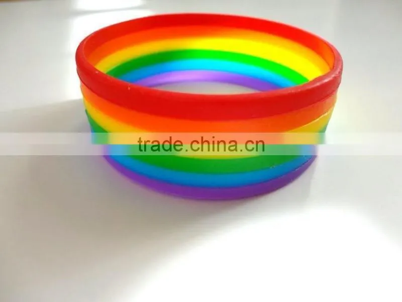 Mixed Colors Silicone Elastic Bands Bracelets